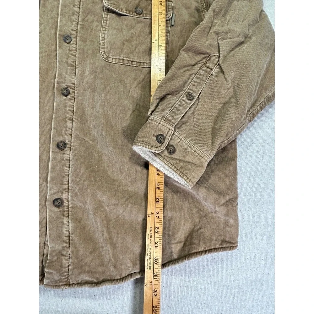 WOOLRICH Men's XL Buckskin Corduroy 6215CB Shacket Sherpa Lined Jacket‎
